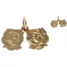 Medal St. Rita / St Anthony 13 mm Metal Doré