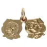Medal St. Rita / St Anthony 13 mm Metal Doré