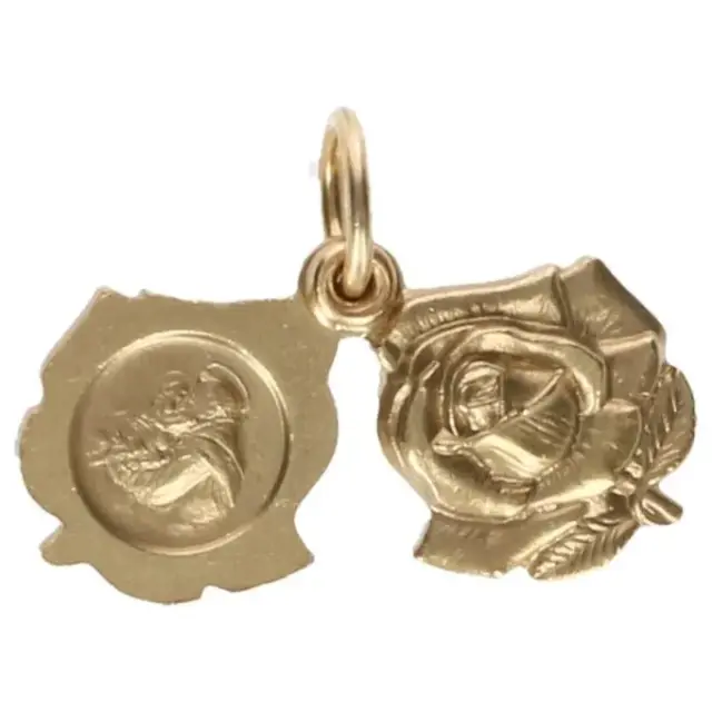 Medal St. Rita / St Anthony 13 mm Metal Doré
