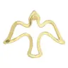 Pin Colombe ajourée Métal doré