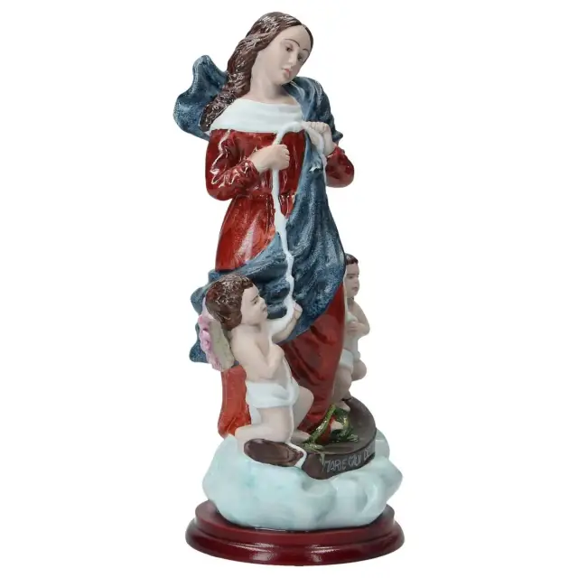 Statue 23 Cm - Marie qui défait les noeuds - Porcelaine