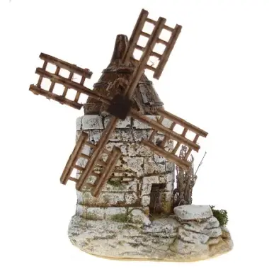 Décor pour santons de provence - Moulin - 13 x 8 x H 13 cm