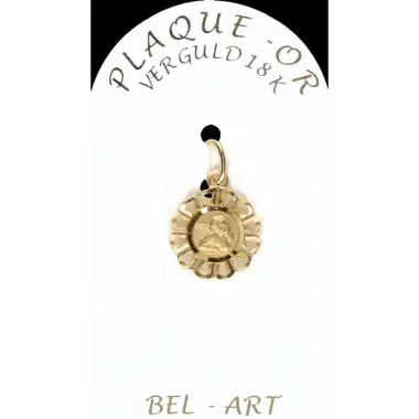 Médaille plaqué-or - Ange