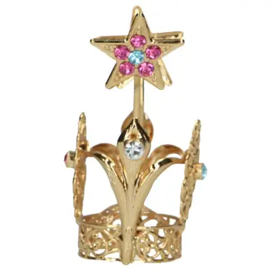 Couronne Ducale 3 Cm Metal Dore