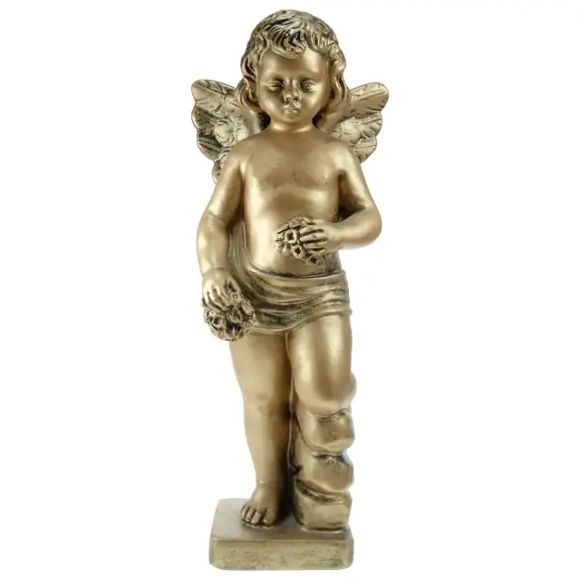 Engel - 38 cm - "marmer bronskleur"