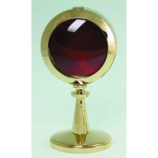 Relikwiehouder Metaal verguld 16 cm