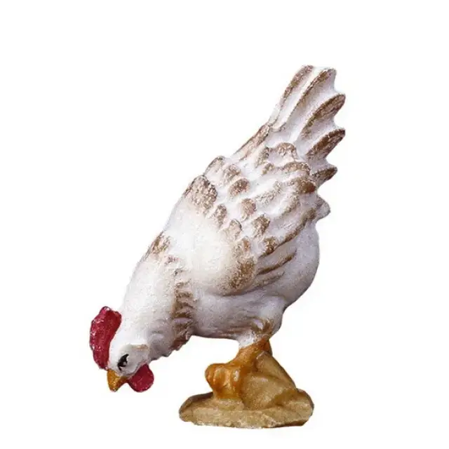 Poule : crèche de Noël en bois Ulrich 15 cm