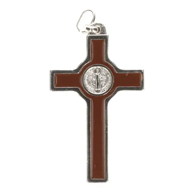 Croix St Benoît - 50 mm - Marron