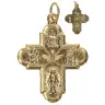 Croix Plurisaints - 26 mm - Métal doré