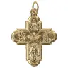 Croix Plurisaints - 26 mm - Métal doré