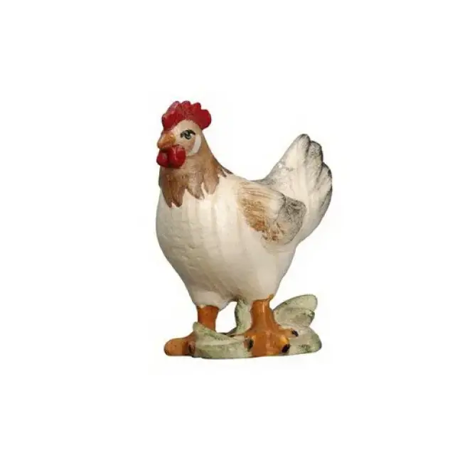 Chicken: wood carving nativity scene Pema 12 cm