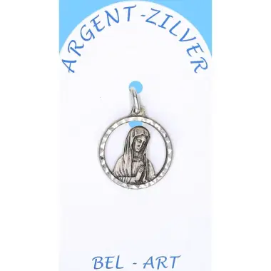 Médaille Argent - Banneux - 16 mm ajouré