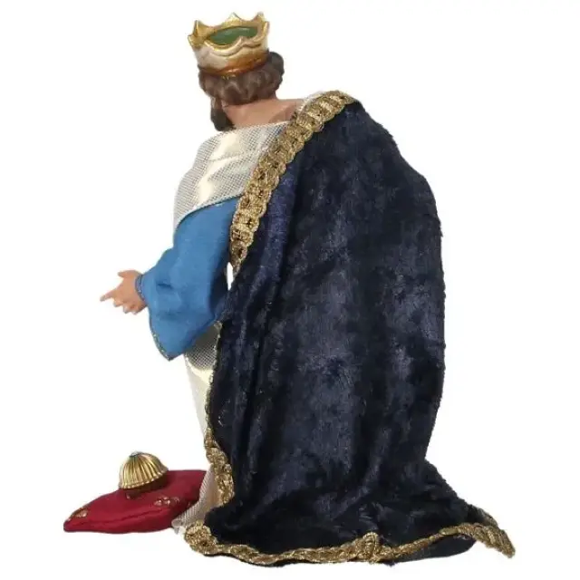 Crèche de Noël Heide Hannah : Roi à genou - H 20 cm Couleur