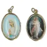 Medaille Octogon. Vierge De Banneux/ Christ Misericordieux