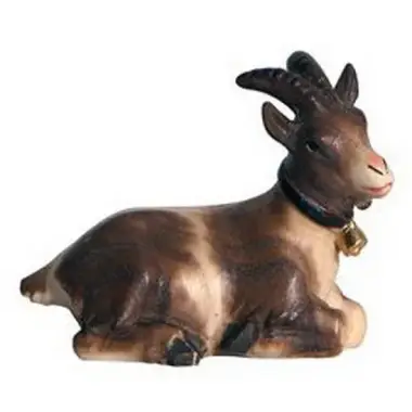 Goat: wood carving nativity scene Pema 12 cm