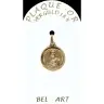 Gold plated medal St. Teresa 14 mm