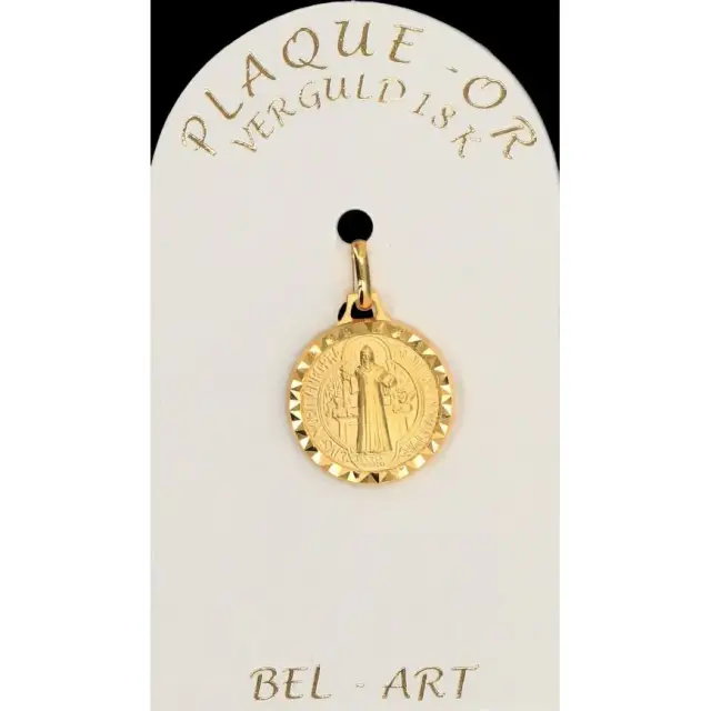 Medaille Pl-Or - H Benedictus - 14 mm