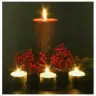 Tableau Bougies 4 Led 30 X 40 Cm