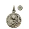 Médaille Ste Rita / St Nicolas de Tolentin - 14 mm - Métal Argenté