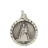 Medal Virgin and Child 14 mm Silver Plated