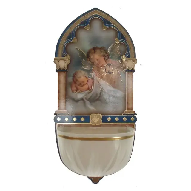 Bénitier 13 cm - Ange Lanterne