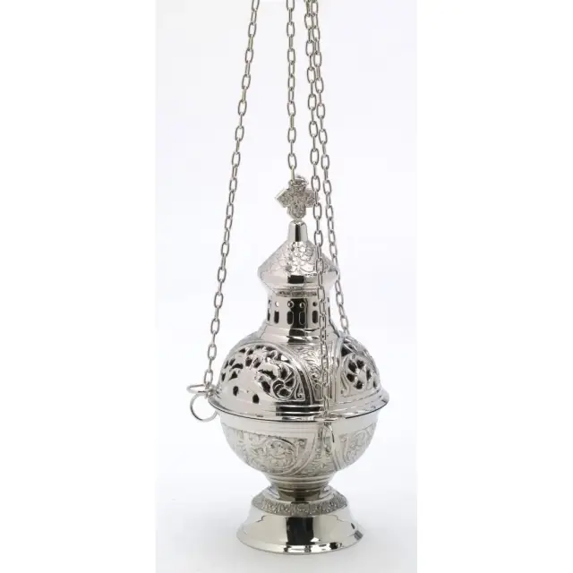 Brûle-Encens 28 cm - Argenté