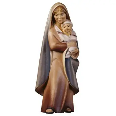 Bergere With Bebe for nativity figurines of 16 cm Color