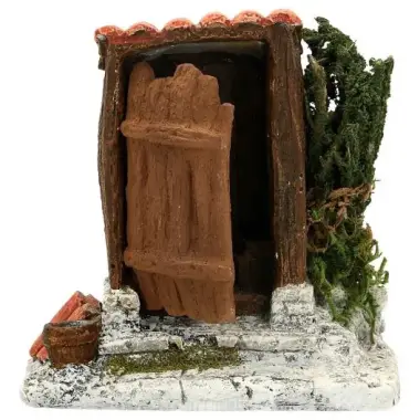 Décor pour santons de provence - cagadou SANS personnages - 10 x 6 x H 11 cm