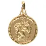 St. Christopherr medal 14 mm Metal Doré