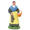 Santon Carbonel (N°2) Provencal Femme au Lapin