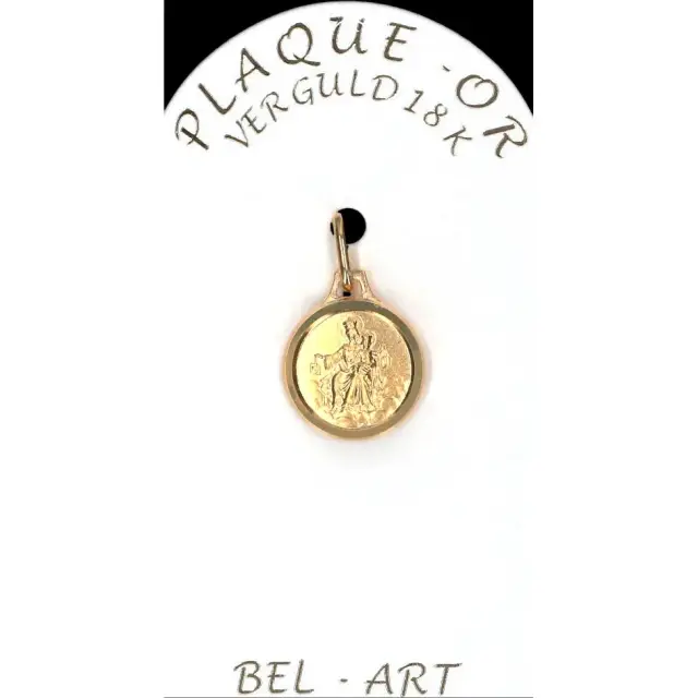 Médaille plaqué-or - Scapulaire - 12 mm