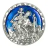 Méd. Aimantée - St Christophe - 23 mm - Email Bleu