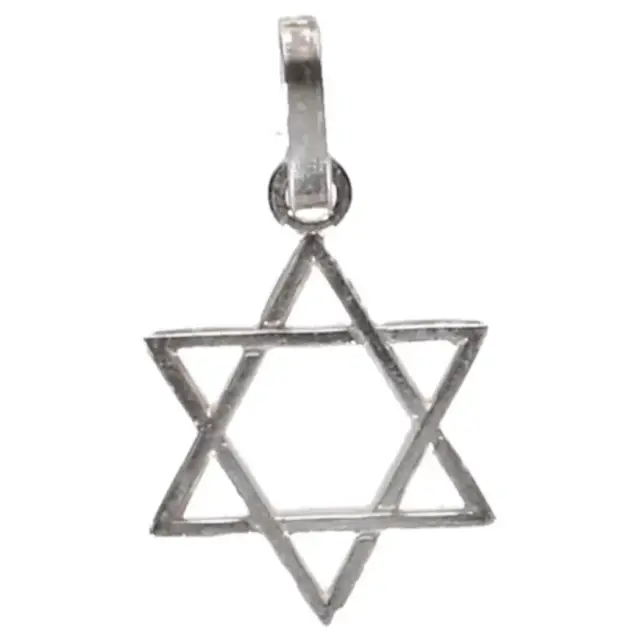 Médaille Etoile de David - Métal Argenté