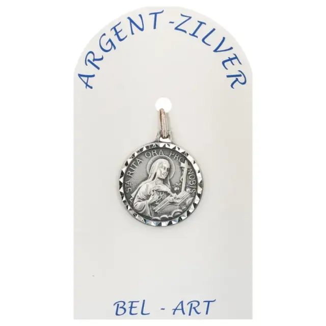 Médaille Argent - Ste Rita - 16 mm