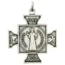 Schutskruisje - H Benedictus - 27 X 27 mm - Verzilverd