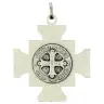 Schutskruisje - H Benedictus - 27 X 27 mm - Verzilverd