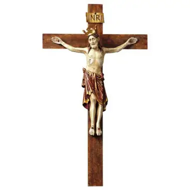 Croix murale 58 x 32 Cm couleur finition antique