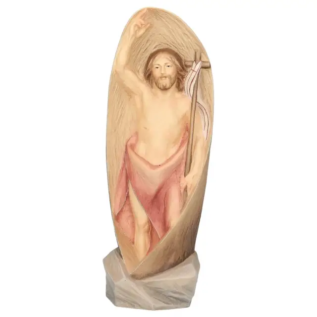 Bois sculpté - Résurrection - 23 cm - Polychrome