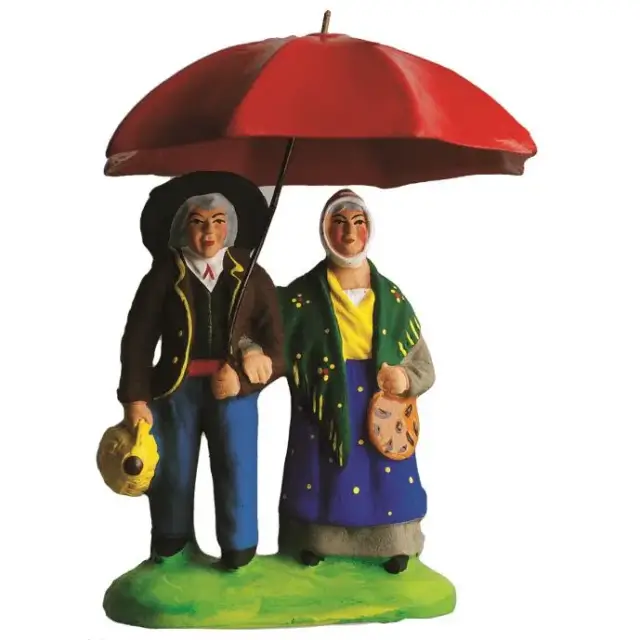 Santon Carbonel (N°2) Spécial Couple au parapluie