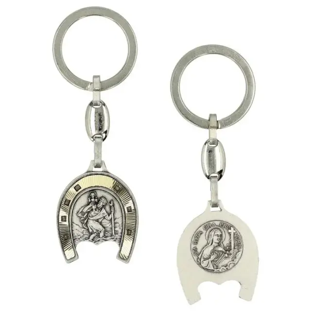 Sleutelhanger - H Kristoffel / H Rita - 33 x 29 mm