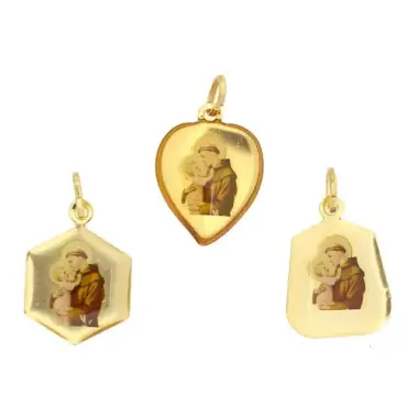 Médaille - St Antoine - Métal doré