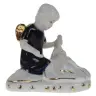 Statue 10 X 9 Cm Angel enf Jesus Porcelain