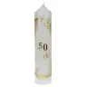 Jubileumkaars 265 X 60 mm Goud + "50"