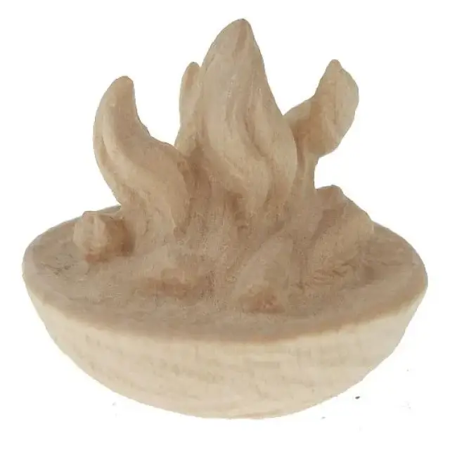 Vuur voor kerstfiguren van 16 cm Natuur