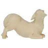 Lamb Kneeling for nativity figurines of 16 cm Natural