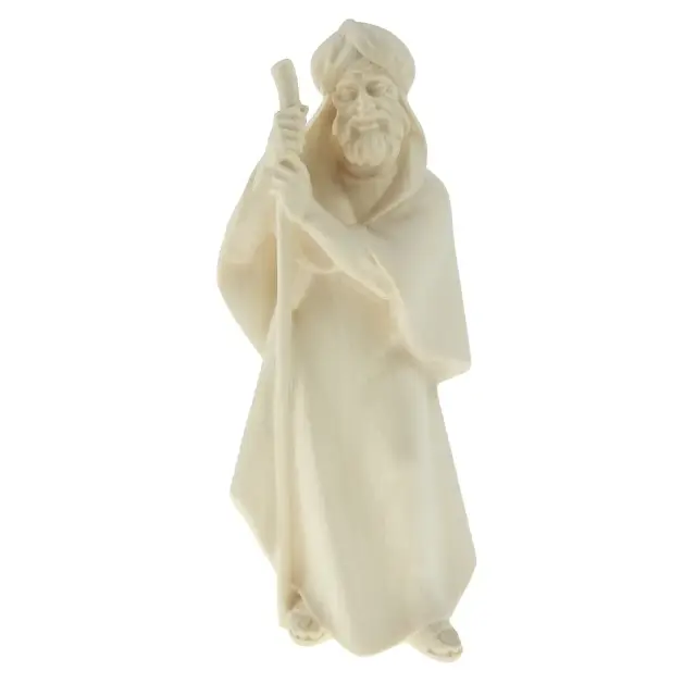 Shepherd With Baton for nativity figurines of 16 cm Natural