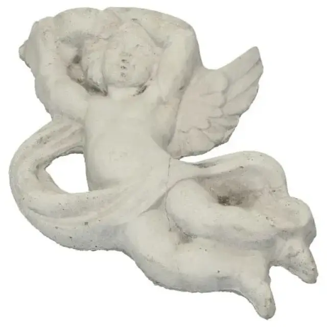 Ange à pendre en pierre 34cm x 24 cm