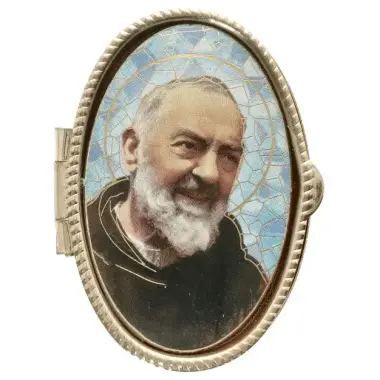Boîte à Pilules - St P Pio - Mosaïque - OV 52 X 36 mm