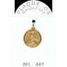 Médaille plaqué-or - Ste Thérèse - 16 mm
