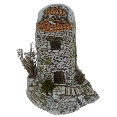 Décor pour santons de provence - Pigeonnier - 13 X 14 X H18 cm